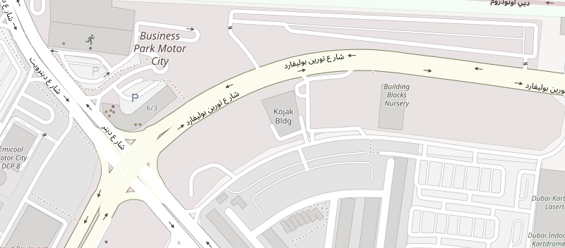Map of the Archers office in Motor City, Dubai